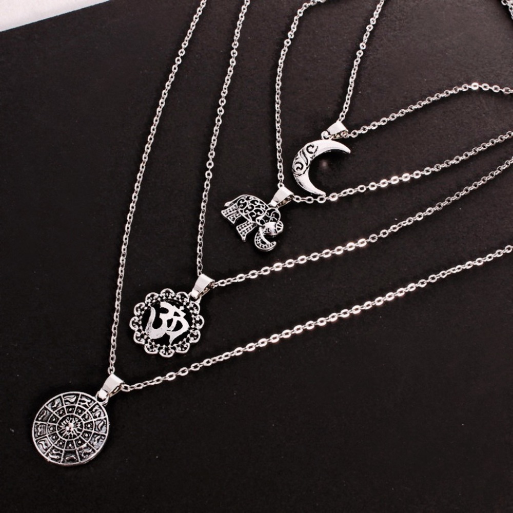 🌙NWT Boho Multi Layer Necklace - Picture 5 of 8